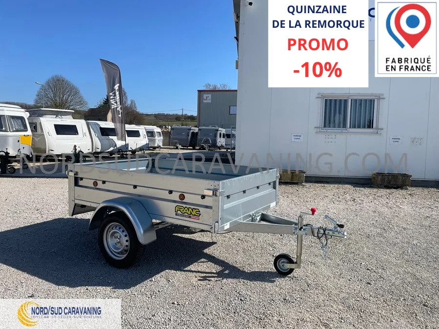 REMORQUE 2M FOND BOIS